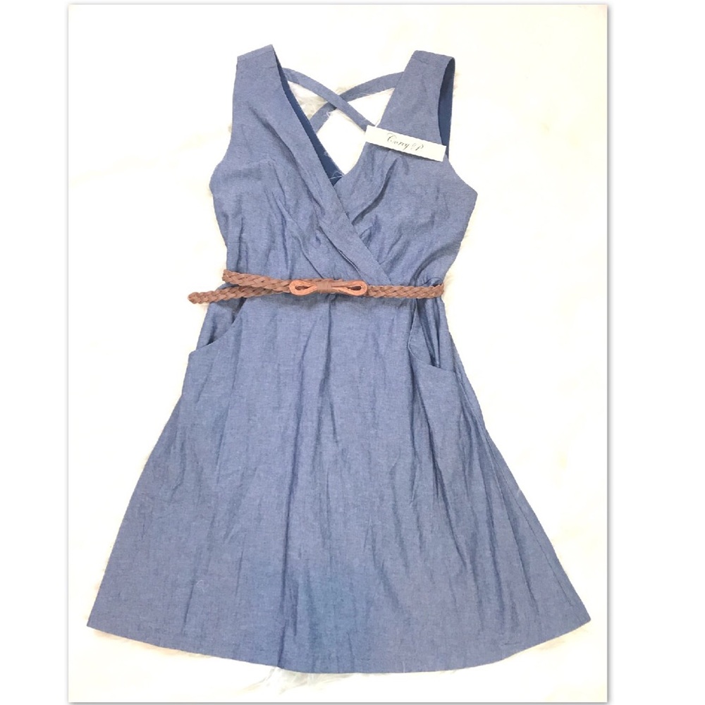 Chambray sleeveless dress by Corey P